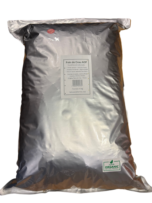 Foin de Crau pour lapin PRENIUM AOP-AOC 4kg-18L